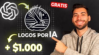 Crea un LOGO con Inteligencia Artificial GRATIS que valga  1000 🎨 Tutorial Sencillo paso a paso [upl. by Yuri]