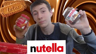 FAIRE DE LA PÂTE A TARTINER SPÉCULOOS AVEC DU NUTELLA [upl. by Sopher]