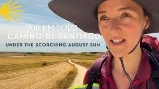 Camino De Santiago Documentary  900 km Solo Through Spain Under the Scorching August Sun [upl. by Bonar]