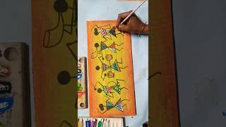 Warli Wall Hanging Craft Warli Painting For Beginners 😍shorts warliart wallhanging tamil [upl. by Billye690]