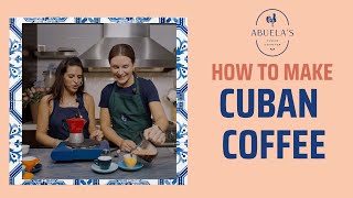 How to Make Cuban Coffee cafecito Cubano [upl. by Nnylyt290]