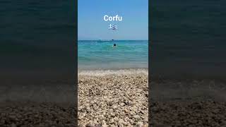 Ipsos Beach Corfu beautiful island in Greece shorts Corfu Greece [upl. by Vedis]