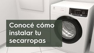 Cómo instalar tu secarropas Electrolux [upl. by Ahidam585]