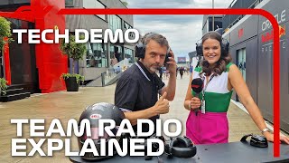 How Do F1 Teams Communicate Over A Race Weekend Albert Fabrega’s F1 TV Tech Demo  Cryptocom [upl. by Valer]