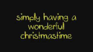 Wonderful Christmastime  Paul McCartney • Lyrics • [upl. by Saideman]