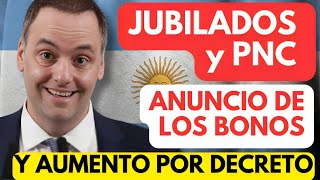 🛑 ANUNCIOS MILEI❗️BONOS ENERO y FEBRERO  AUMENTO POR DECRETO a JUBILADOS y Pensionados PNC de ANSES [upl. by Sarena]