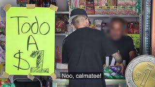 Le PONGO un LETRERO de TODO A 1 PESO al SEÑOR DE LA TIENDA BROMA [upl. by Aryt662]