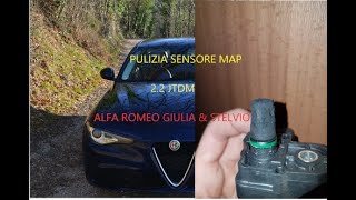 Come pulire il sensore MAP pressione aspirazione su Alfa GiuliaStelvio 22 JTDM Tutorial [upl. by Ardis309]