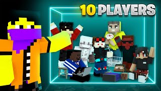 I Trapped 10 players in a BOX MINECRAFT [upl. by Lauri]