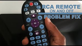 RCA REMOTE TV SET UP FIXING ON amp OFF POWER ISSUES [upl. by Akierdna390]