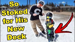 Toddlers NEW Neversummer Snowboard  Season 6 Day 135 [upl. by Eimrej]