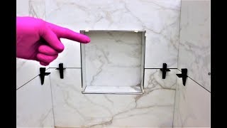 Modern Shower Niche and Trim How To [upl. by Aelhsa466]