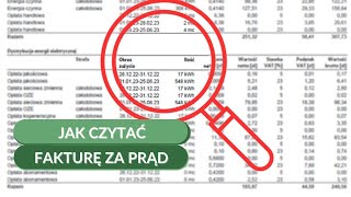 Jak czytać fakturę za prąd Jak rozszyfrować rachunek za energię elektryczną Co znaczą te słowa [upl. by Acsirp31]