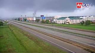 3282020 ARDOT TrafficCam of Jonesboro AR Tornado [upl. by Vijar654]