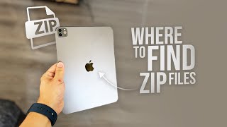 Where to Find Downloaded Zip Files on iPad tutorial [upl. by Falzetta]