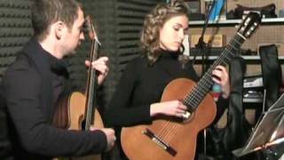 SAVARESE  STOICA Guitar Duo plays GF Handel  Chaconne HWV 435 part 22 [upl. by Guy]