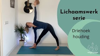 Driehoek houding  Lichaamswerk  wegoyoga [upl. by Decrem]