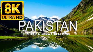 VOLANDO SOBRE PAKISTAN 8K  Increíble paisaje natural hermoso con música relajanteVÍDEO 8K ULTRA HD [upl. by Arrik817]