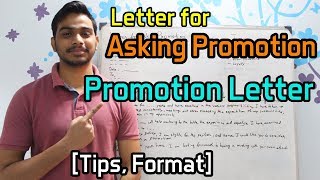 Letter for Asking Promotion Tips Format [upl. by Thornton455]