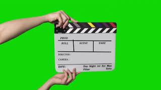 Green screen clapperboard [upl. by Elleoj980]