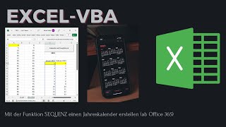320 Jetzt einen neuen Jahreskalender 2024 mit den Funktionen SEQUENZ TAG und MONATSENDE erstellen [upl. by Torto]