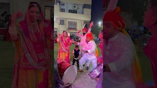 Bhangra 💃  Dhol Thali 💃 राजस्थानी ढोल थाली ♥️ shorts rajasthanidance [upl. by Anceline820]