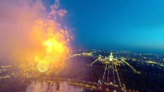 Victory day fireworks from quadcopter салют на день победы 9 мая с квадракоптера [upl. by Smiga]