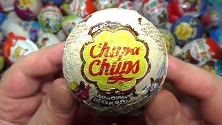 Surprise Toys Chupa Chups Yowie Kinder Surprise Eggs [upl. by Akelam]