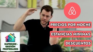 AIRBNB  Como poner precios por noche estancias mínimas y descuentos [upl. by See]