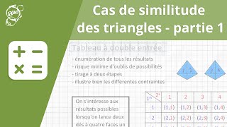 Allô prof  Cas de similitude des triangles  partie 1 [upl. by Aloise]