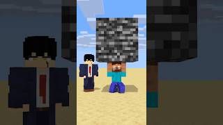 HELP Herobrine To Power Up Throw Bigger And Bigger Bedrock friendship shorts trending anime [upl. by Aerdnaed]