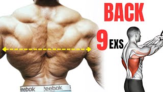 9 BEST BACK EXERCISES TO GET BIGGER BACK FASTER [upl. by Tratner]