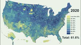 US White Population by Percentage Over Several Decades [upl. by Faustena]