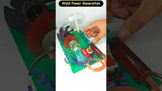 Wind Power Generation • Dc Motor  dcmotor tech youtubeshorts motor dcmotorproject fan [upl. by Nnad442]