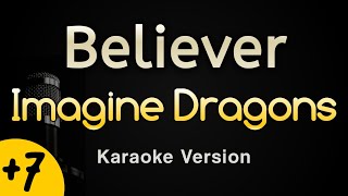 Imagine Dragons  Believer Lyrics Karaoke [upl. by Hammel262]