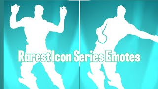 Rarest Icon Series Emotes fortnite [upl. by Inahet]