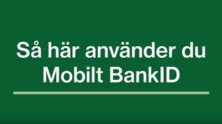 Så här loggar du in på Mina sidor med Mobilt BankID mobil [upl. by Carney]