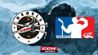 Rebels v La Trobe Griffins  Div 8  28th April  IceHQ Beer League ice hockey [upl. by Cher]