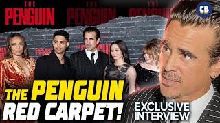 Colin Farrell Talks Joker Ties At The Penguin Red Carpet [upl. by Ellehcyar360]