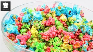 HOW TO MAKE RAINBOW POPCORN [upl. by Omoj]