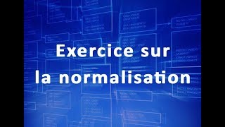 Coursalinecom Exercice vous guide pas à pas sur la normalisation [upl. by Castillo616]