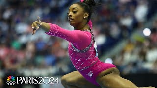 Simone Biles DOMINATES Core Hydration Classic in first meet of Olympic cycle  NBC Sports [upl. by Nicolis]