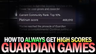 How to Always Get High Scores in Guardian Games Every Time On Every Strike Destiny 2 [upl. by Hallock701]