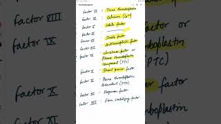 Hemostasis ll Clotting factors pathology neetpg nextexam clotting clottingfactors [upl. by Romina]