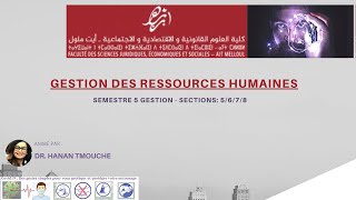 introduction à la gestion des ressources humaines cours 1 [upl. by Aihsile]