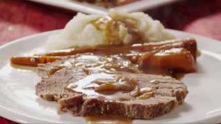 How to Make Slow Cooker Pot Roast  Beef Recipes  Allrecipescom [upl. by Rhodia]