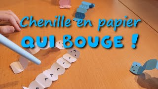 Tuto Chenille en papier qui bouge  Paille  Idée Brico Facile amp Fun [upl. by Daniela]