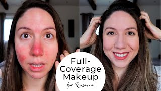 Full Coverage Make up for Rosacea  IT Cosmetics Review not sponsored [upl. by Ytirev]