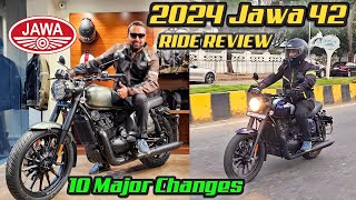 2024 JAWA 42 Bobber  Black Mirror  Better than Royal Enfield [upl. by Lelah466]