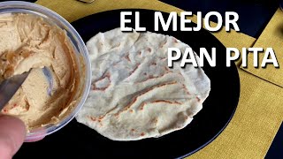 Como Hacer Pan Pita Casero Receta de Pan Árabe [upl. by Nnylylloh]